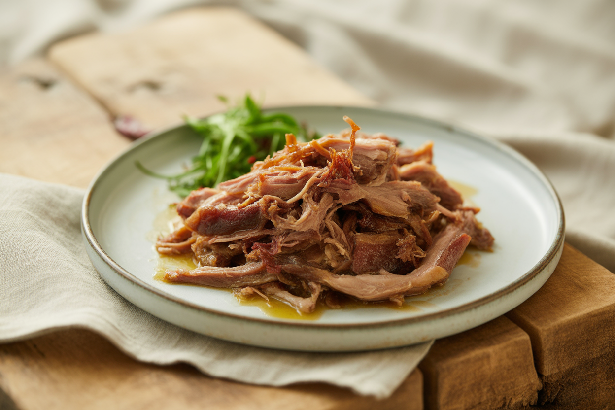 Effiloché de canard confit