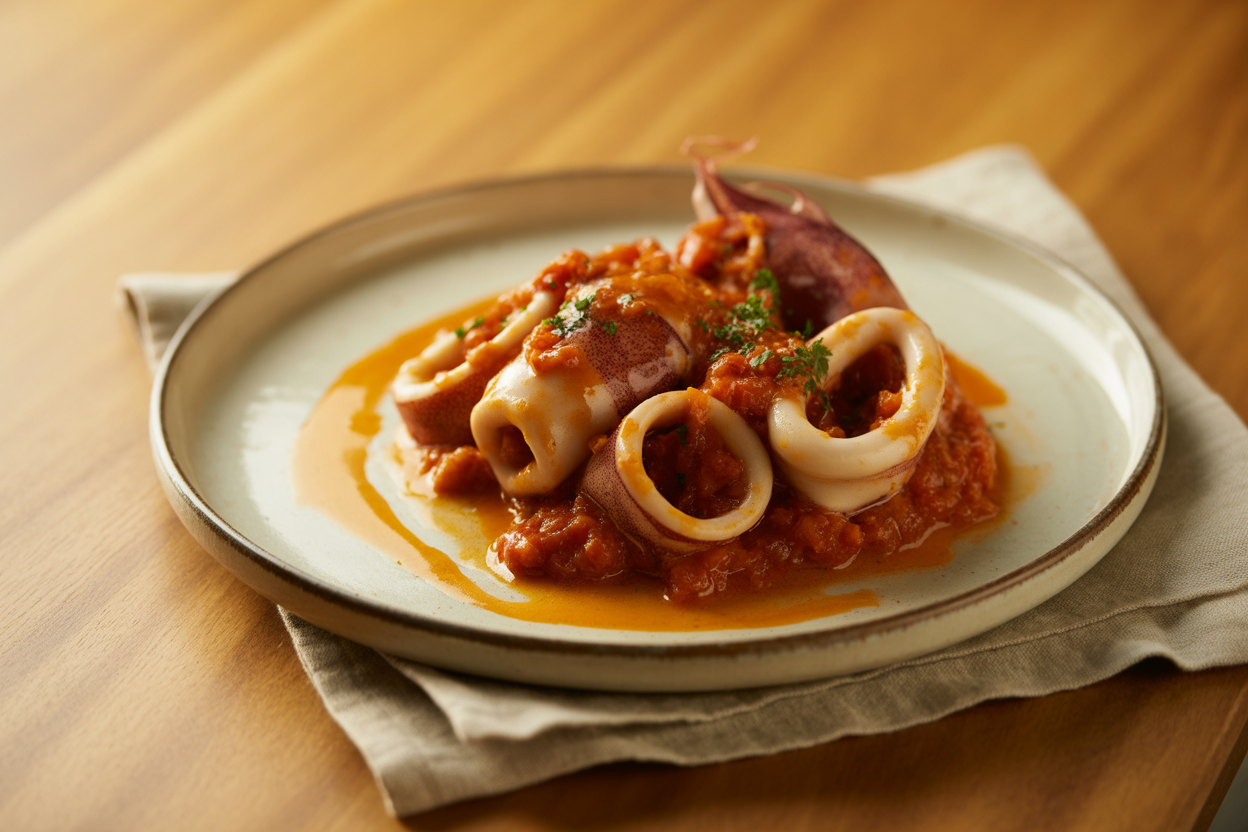 Encornets à l'armoricaine