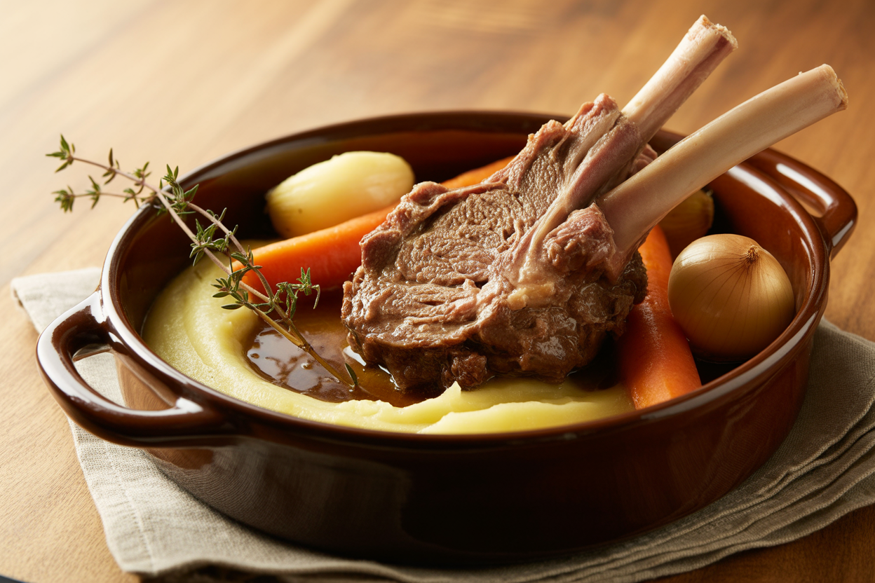 Épaule d'agneau en cocotte