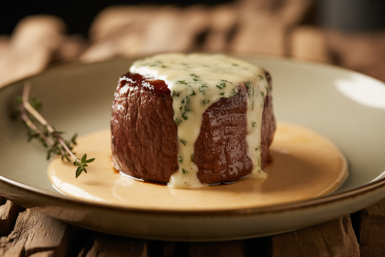 Filet mignon au roquefort