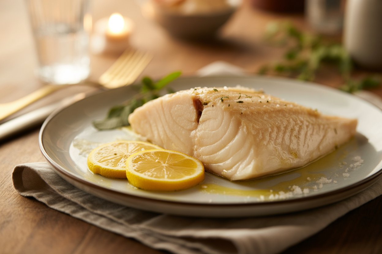 Filets de flétan au four