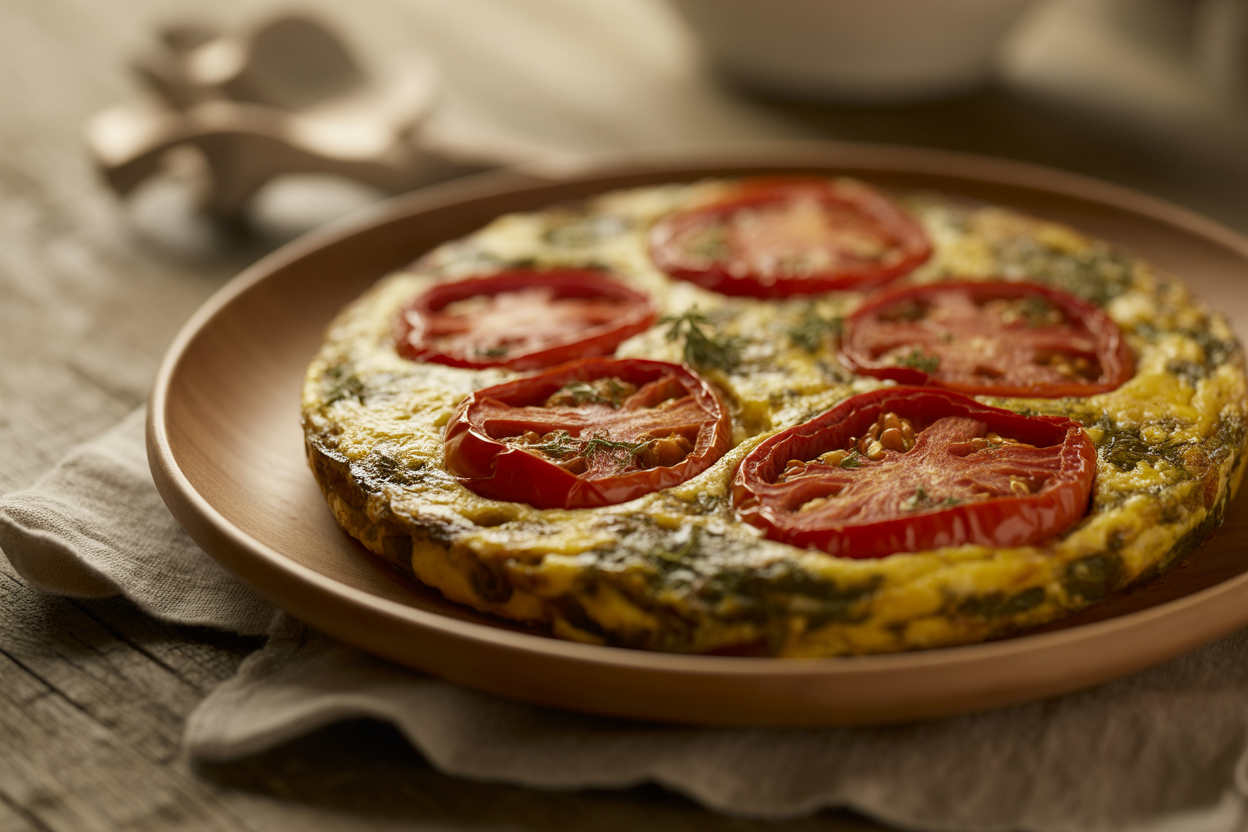 Frita pied-noir aux poivrons et tomates