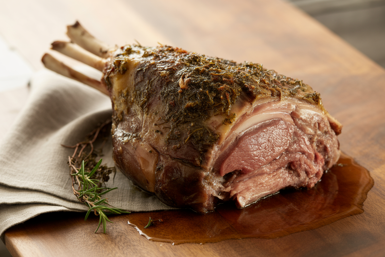 Gigot d'agneau à la broche