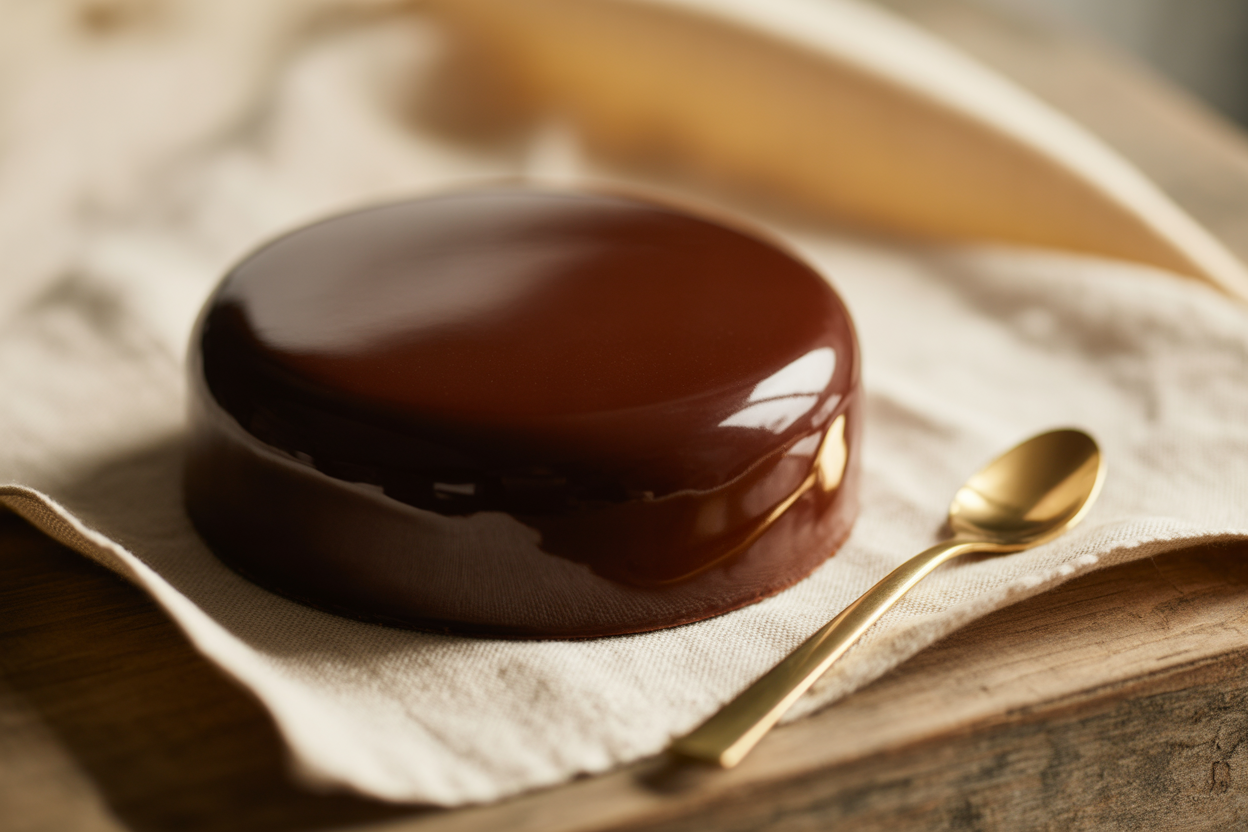 Glaçage miroir au chocolat