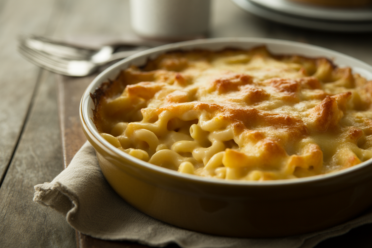 Gratin de macaroni à la béchamel