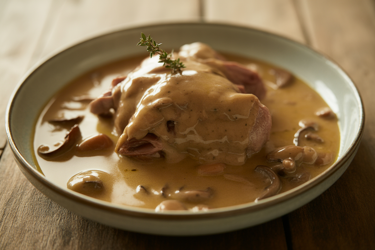 Lapin aux champignons au Cookeo