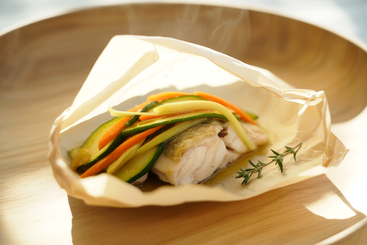 Lotte en papillote