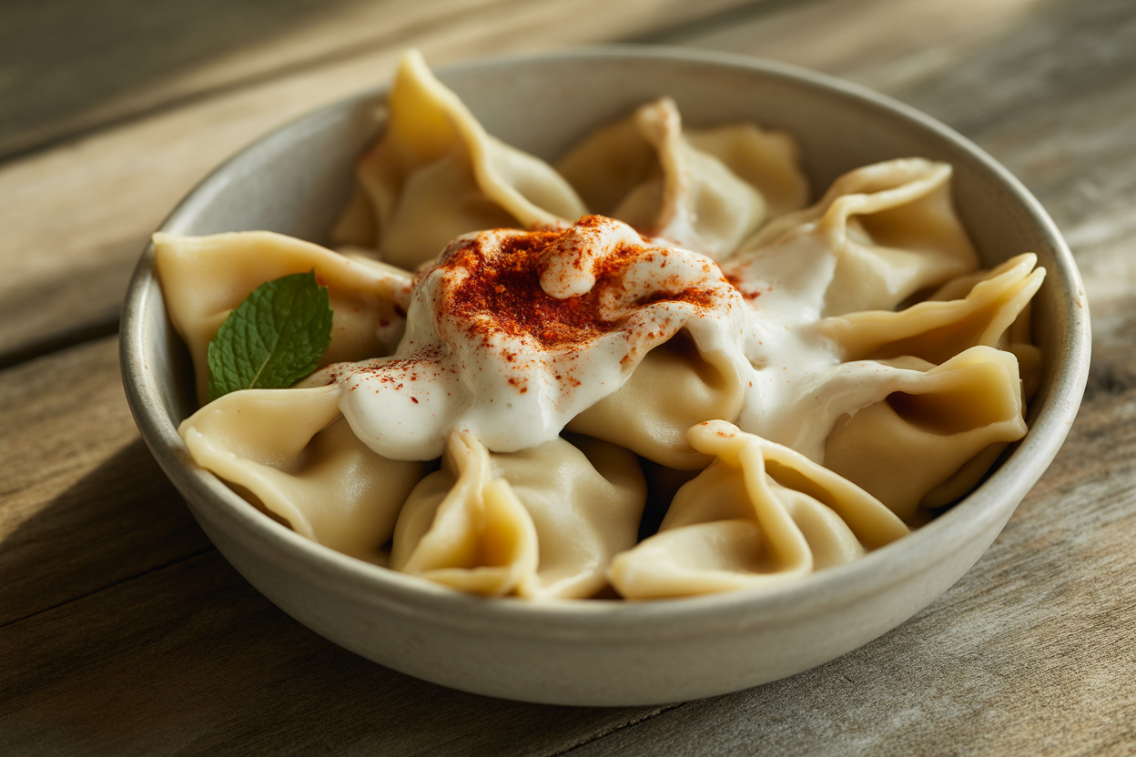 Manti, raviolis turcs à la viande