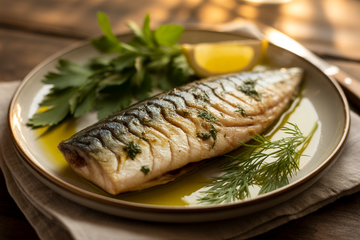 Maquereaux grillés aux herbes
