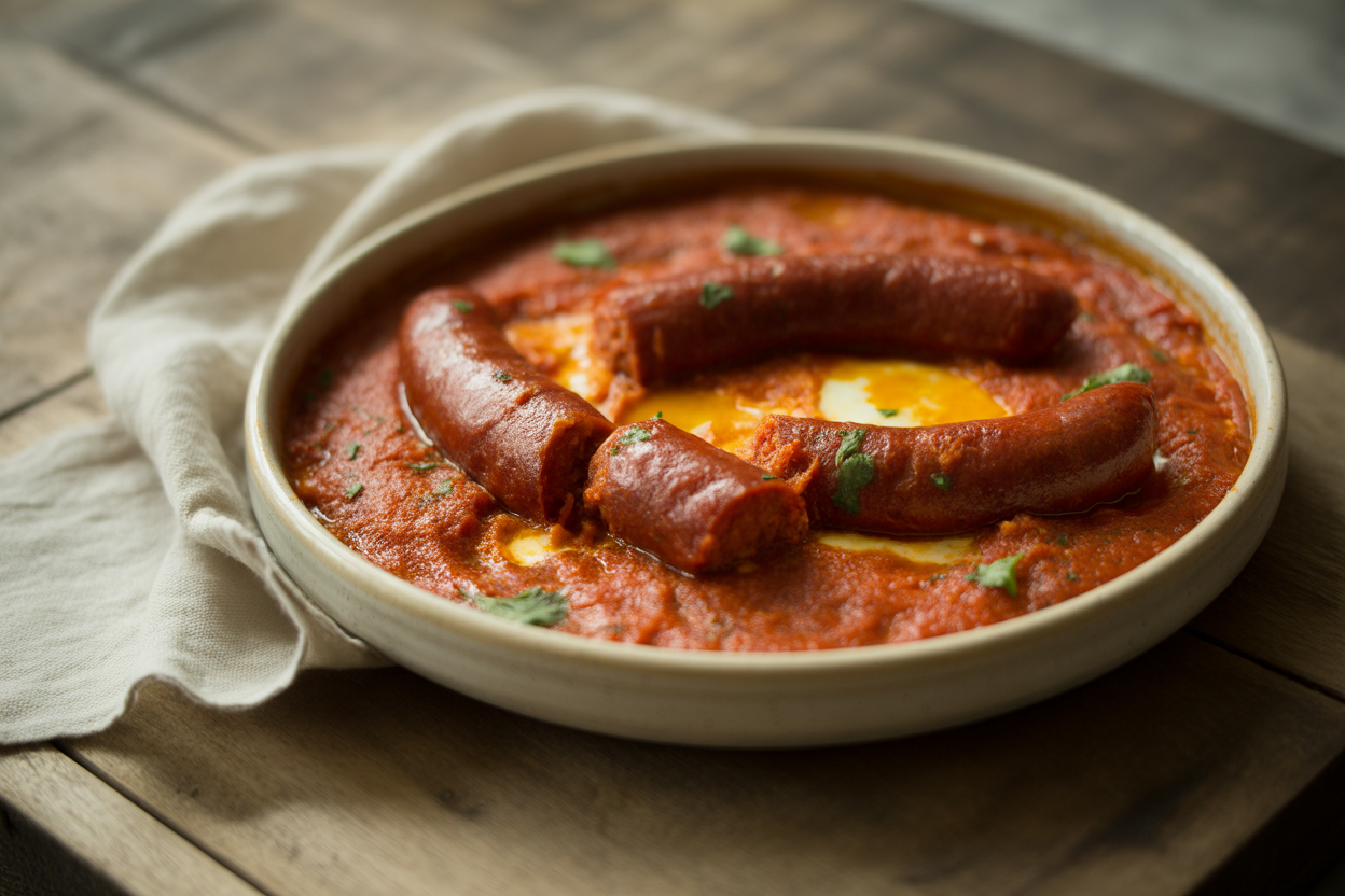 Ojja tunisienne aux merguez