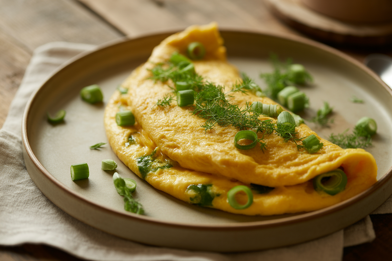 Omelette aux cébettes