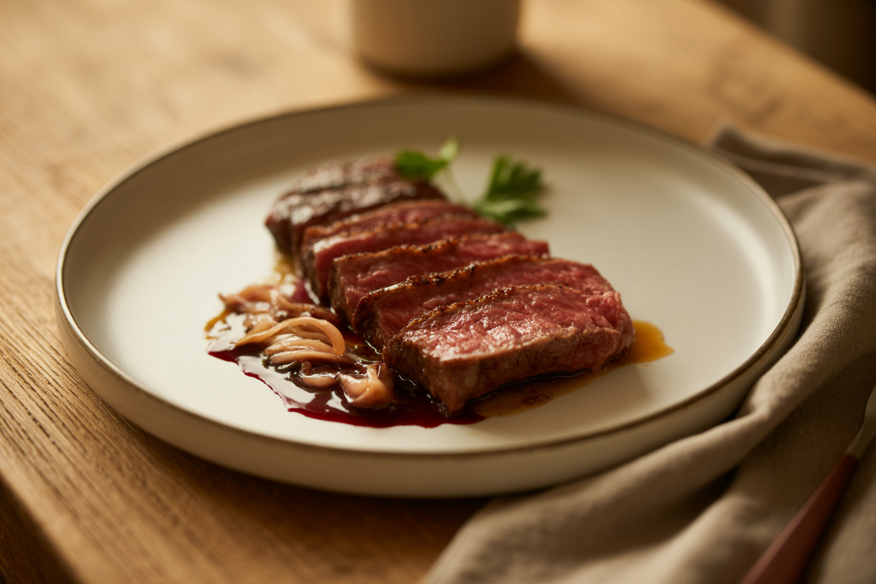 Onglet à l'échalote