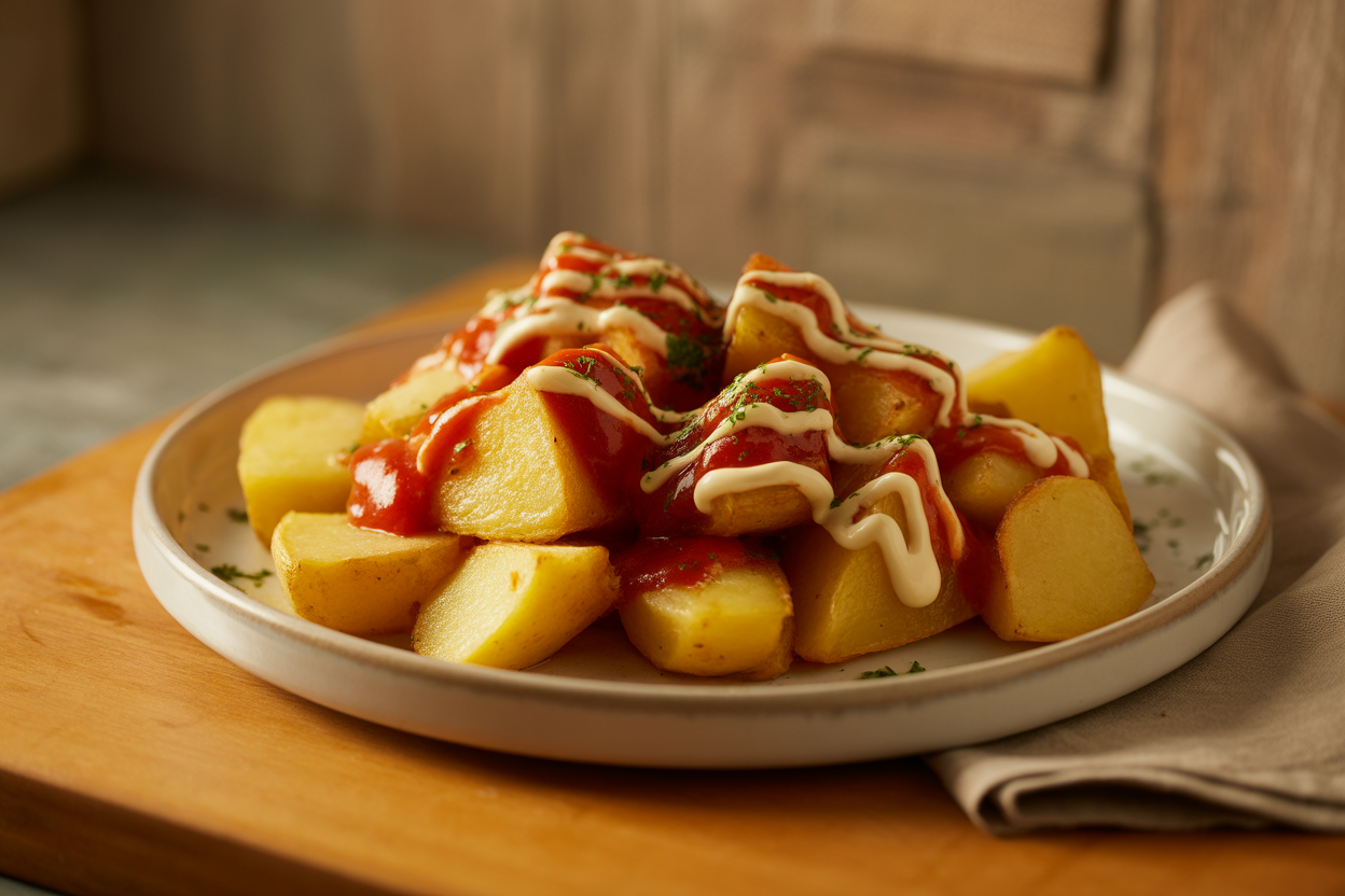 Patatas bravas faciles