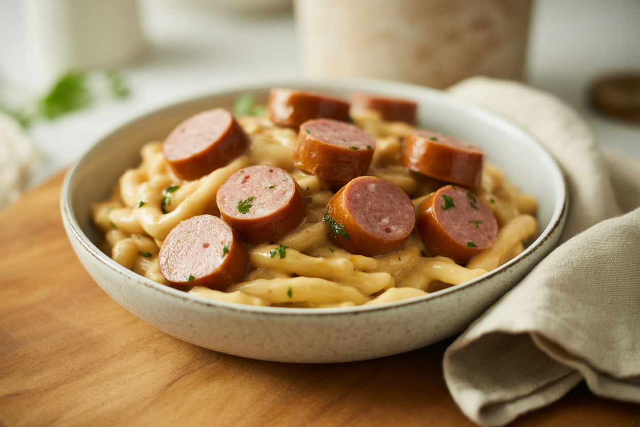 Pâtes à la saucisse de Toulouse