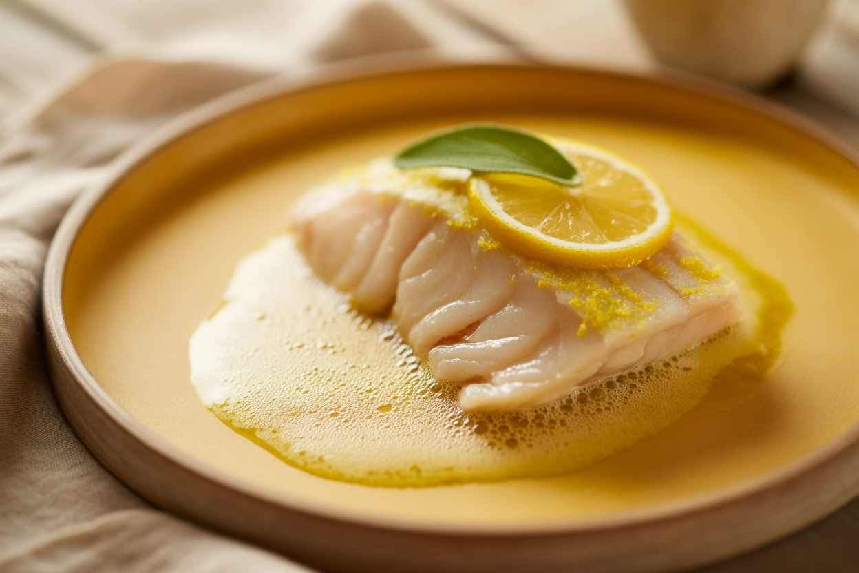 Plie au beurre citronné