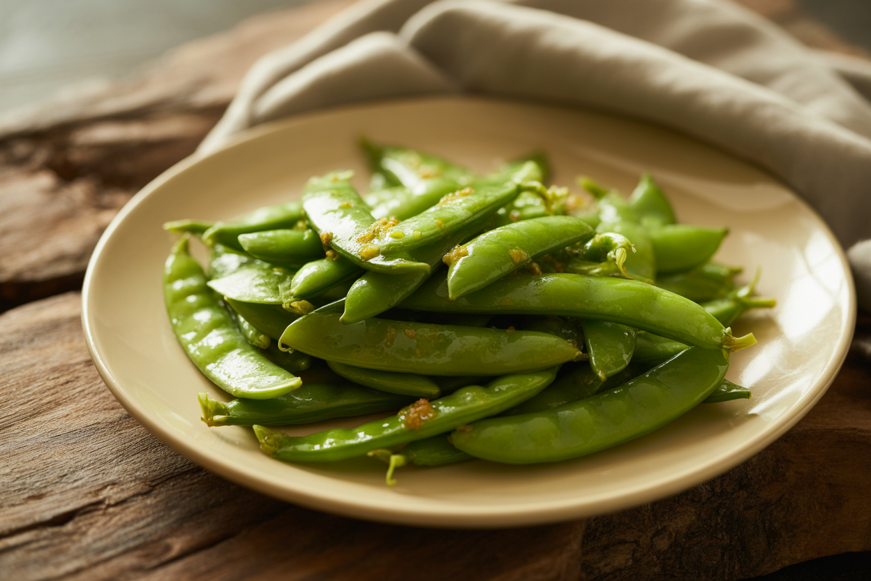 Pois mange-tout sautés