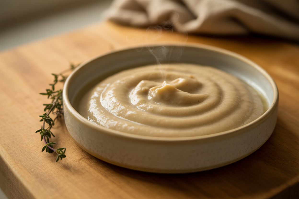 Purée de champignons pour bébé