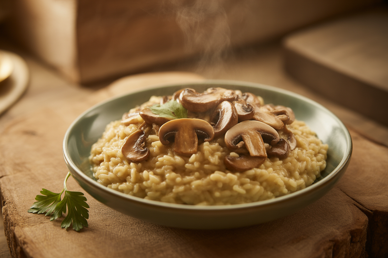 Risotto aux champignons au Cookeo