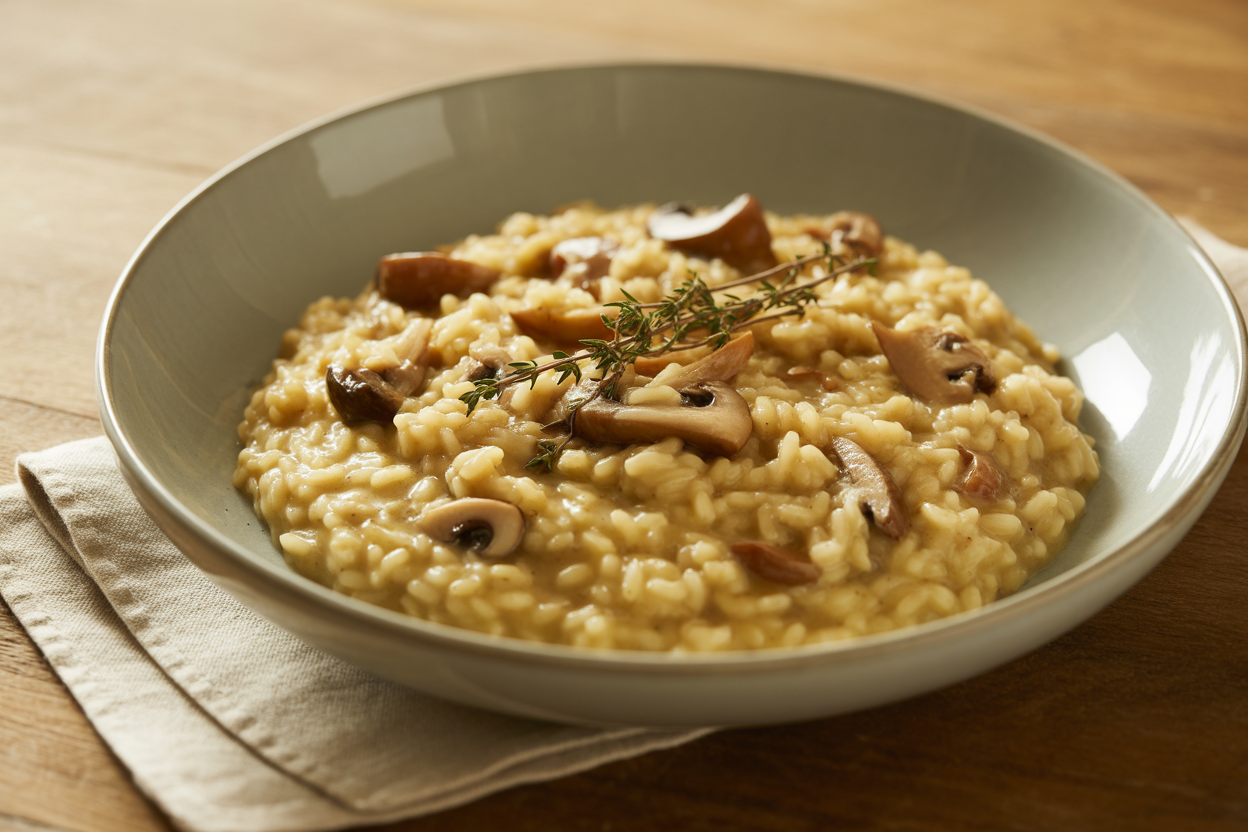 Risotto aux champignons au Thermomix