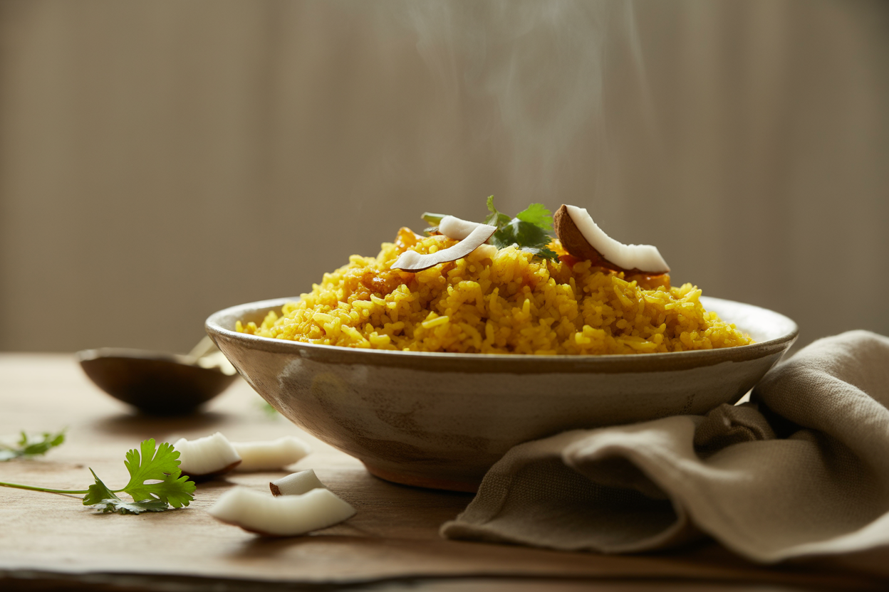 Riz au curry à l'autocuiseur