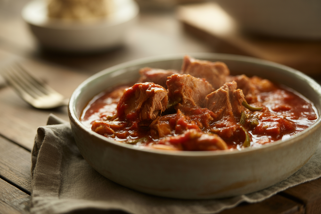 Sauté de porc à la tomate