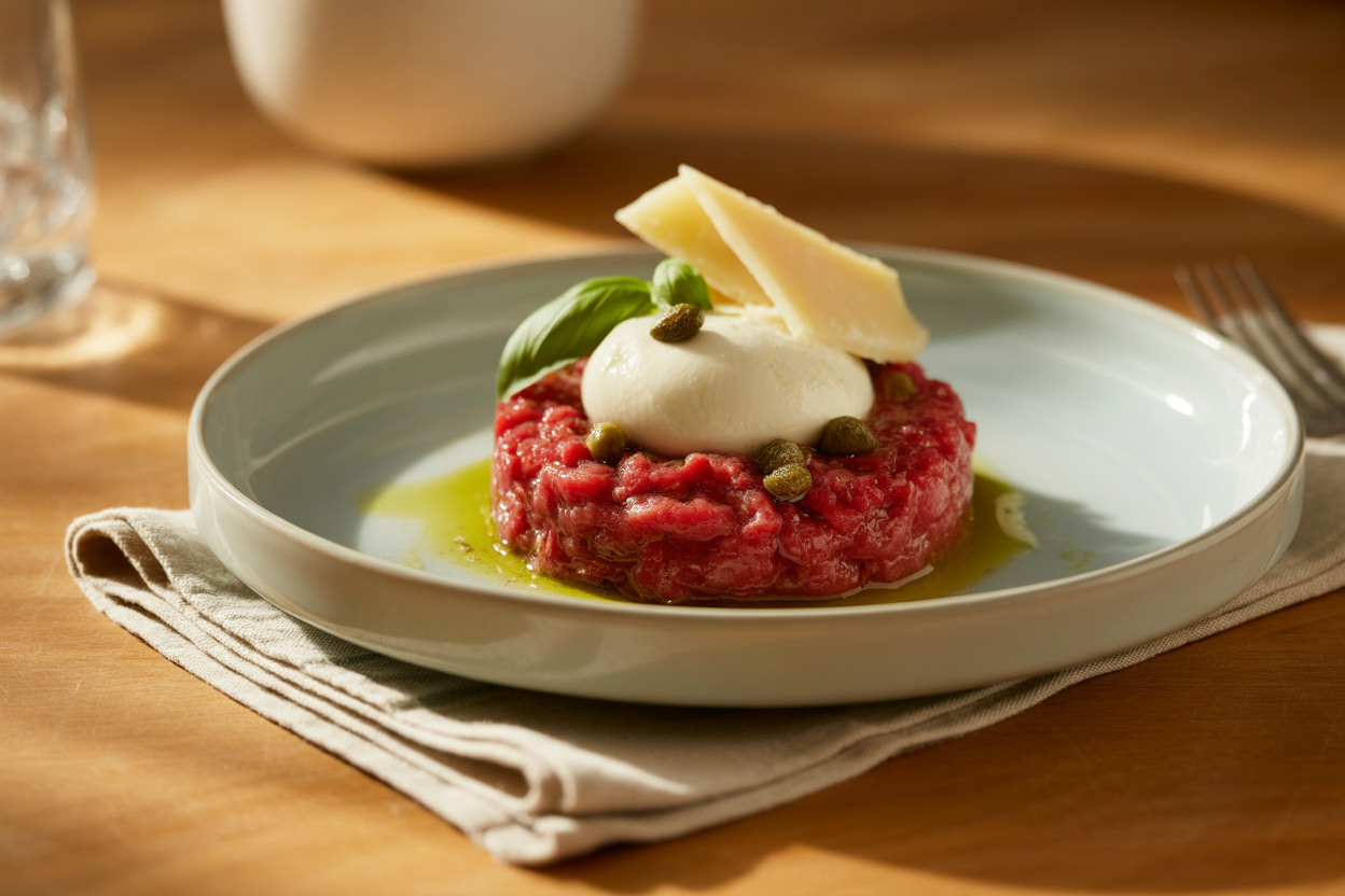 Tartare de bœuf à l'italienne