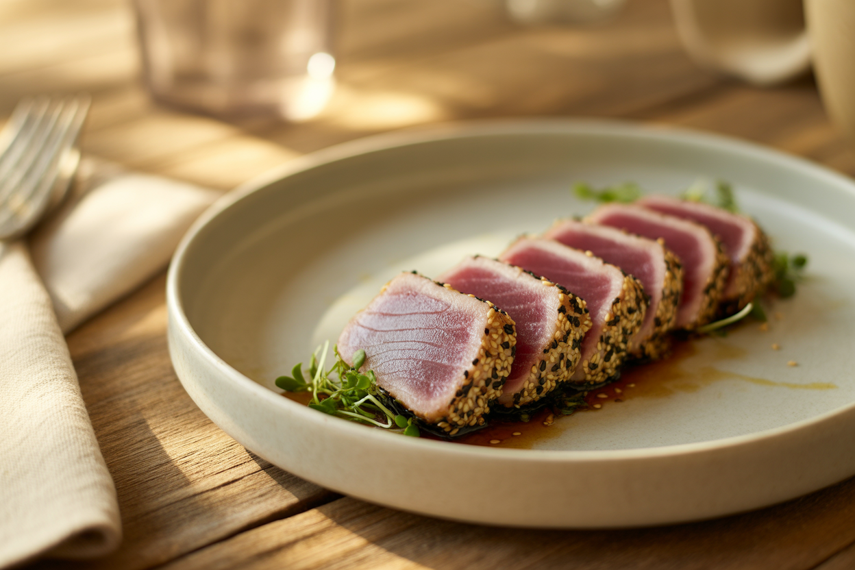 Tataki de thon au sésame