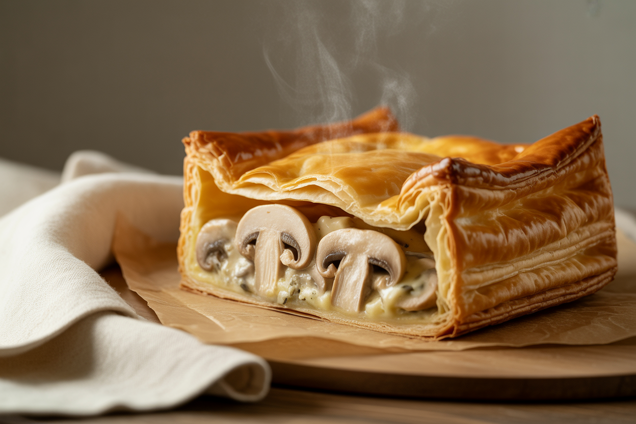 Tourte aux champignons de Paris